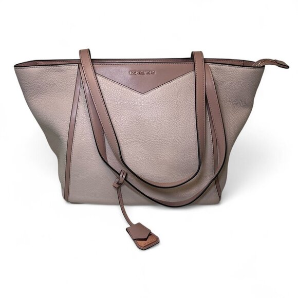 Michael Kors Whitney Large Leather Tote Bag - Light Pink/Rose Gold NWT - Picture 1 of 16